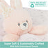GUND Baby Sustainably Soft Bunny Lovey, Stuffed Animal Plush Blanket Made from 100% Recycled Materials, for Babies and Newborns, Pink/Cream, 10”...