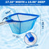 Pool Net - Pool Skimmer Net with 5 Section Adjustable Telescopic Aluminum Pole?23''- 60'', Skimmer Net with Fine Mesh Net, Pool Leaf Net...