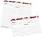321Done Folding Recipe Cards (Set of 50) Floral Roses on White, From the Kitchen Of - Folds to 3x5 from 6x5 - Retro Vintage Wedding Baby Bridal Sh...
