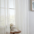 HLC.ME Ivory Sheer Voile Window Treatment Rod Pocket Curtain Panels for Bedroom, Kitchen, and Living Room (54 x 72 inches Long, Set of 2)...
