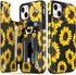 LETO for iPhone 13 Case,Flip Folio Leather Wallet Cover with Fashion Flower Designs for Girls Women,Built-in Card Slots Kickstand Protective Phone...