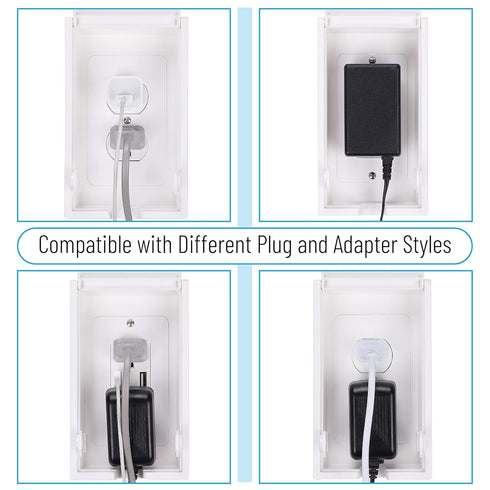Bates - Baby Safety Outlet Cover Box, Outlet Covers Baby Proofing, Plug Covers for Electrical Outlets, Baby Proof Outlet Covers, Socket Covers for...