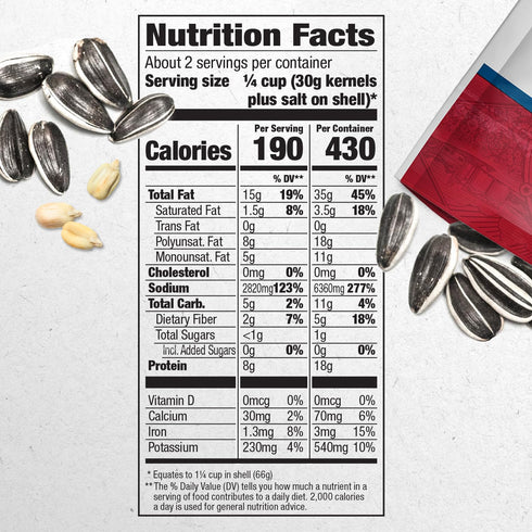 DAVID Roasted and Salted Jumbo Sunflower Seeds, Original Flavor, 5.25oz....