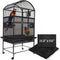 Bird Cage Netting Seed Catcher - Adjustable Bird Cage Skirt Seed Catcher, Large Soft Breathable Mesh Bird Seed Catcher for Indoor Round Square Cag...