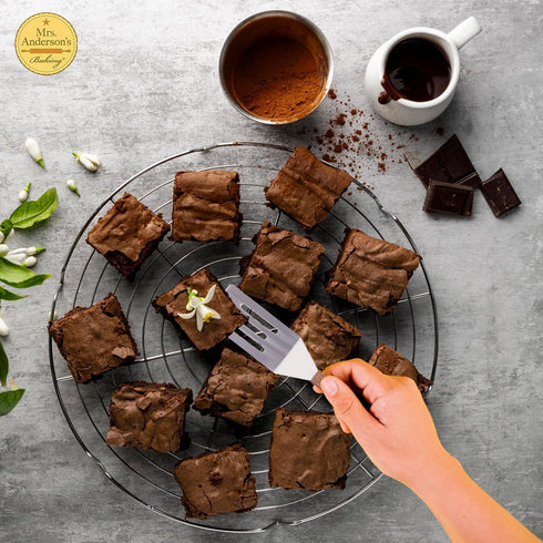 Mrs. Anderson’s Baking Mini Flexible Brownie Cookie Spatula, Stainless Steel Blade with Wood Handle...