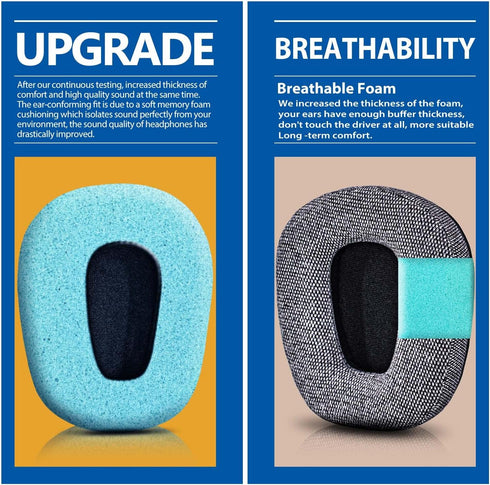 B450-XT B550-XT Kit Replacement Ear Pads Cushion Compatible with B450-XT B550XT Headset I B450 B550 XT Accessories (Comfort Fabric)...