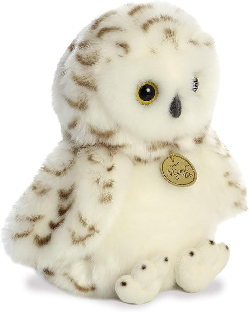 Aurora® Adorable Miyoni® Tots Snowy Owlet Stuffed Animal - Lifelike Detail - Cherished Companionship - White 10 Inches...