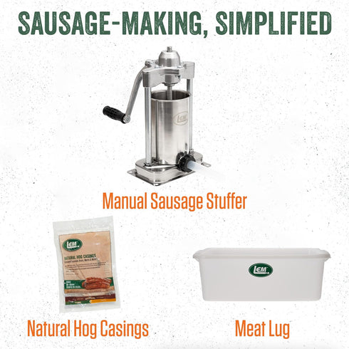 LEM Products Backwoods Cajun Fresh Sausage Seasoning, Ideal for Wild Game and Domestic Meat, Seasons Up to 25 Pounds of Meat, 12 Ounce Packet...