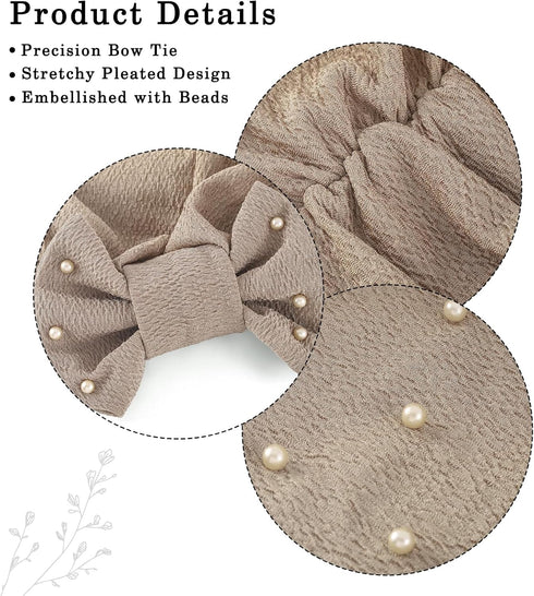 Bohend Stretchy Bowknot Turban Headband Elastic Cap Non Slip Bonnet Beanie Headwrap Hats for Women and Girls...