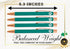 InnoBeta Irish Gifts for Women, Men, Teens, Ballpoint Pen Set of 4, Lucky Shamrock Irish Theme Stuff for Friends, Coworkers...