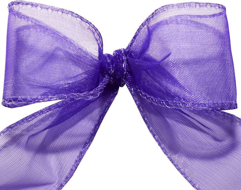Morex Ribbon - 91605/25-610 Wired Chiffon Ribbon, 1-in x 25-Yd, Purple...