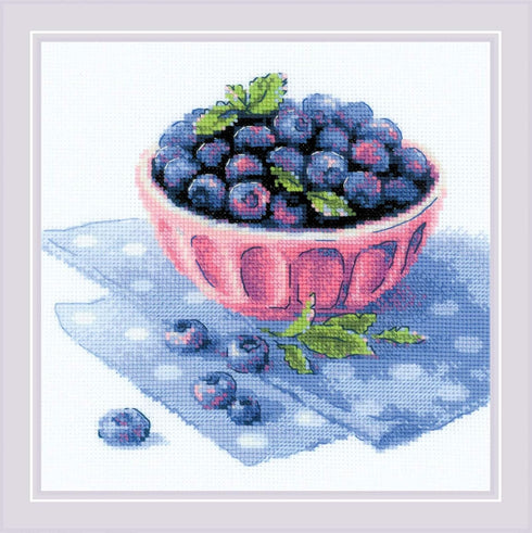 RIOLIS Counted Cross Stitch kit 2168 Ripe Blueberry...