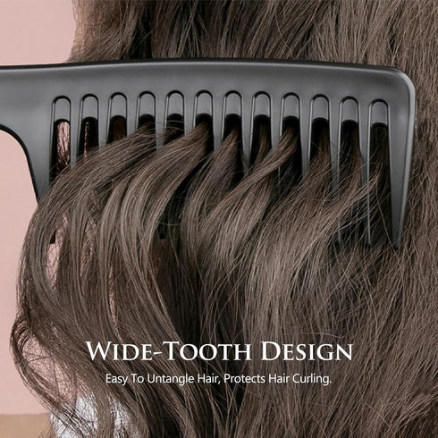 Wide Tooth Comb & Large Hair Detangling Comb, Durable Hair Brush for Styling and Professional Hair Care, Suitable for Curly Hair, Long Hair, Wet H...