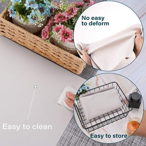 Gartful Extra Large Silicone Mat for Crafts, 25.2 x 17.7 inches Epoxy Resin Jewelry Casting Molds Premium Silicone Placemat Nonskid Nonstick Count...