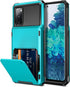 Vofolen for Galaxy S20 FE 5G Case Wallet Credit Card Holder 4-Card Slot Hidden Back Pocket Dual Layer Hybrid Rugged Rubber Bumper Protective Hard ...