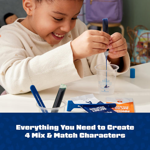 Elmer’s Squishies Mix and Match, DIY Squishy Toys, Kids Crafts, Creates 4 Mix and Match Characters, 24 Piece Kit...