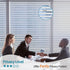 Niviy Frosted Window Film Privacy Window Sticker Non Adhesive Window Vinyl Film Removable Static Cling Window Film UV Protection Striped Pattern f...