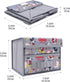 FINEX Gray Mouse Grey Foldable Storage Organizer Box for Desk - with Removable Drawer Collapsible...