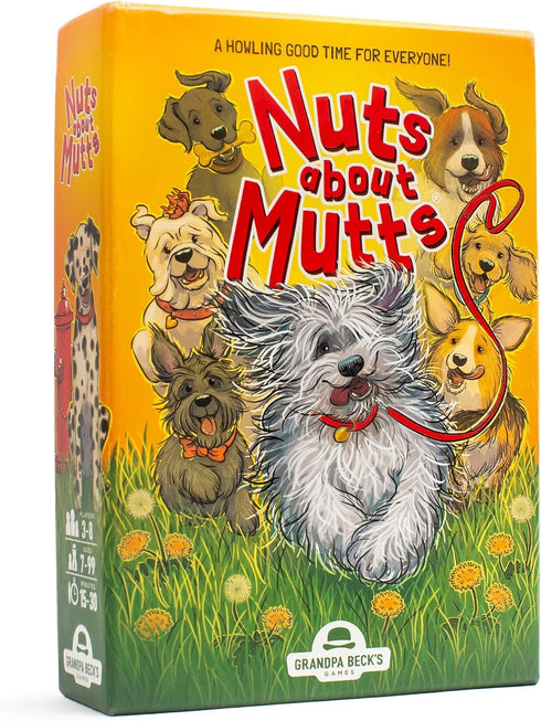 Grandpa Beck's Games Nuts About Mutts - Family-Friendly Hand-Elimination Card Game - for Kids, Teens, and Adults - from The Creators of Cover Your...