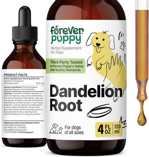 Dandelion Root for Dogs - Liver Supplements for Dogs w/Dandelion Root - Liver Detox & Cleanse Drops for Large, Medium & Small Dogs - Natural Dog F...