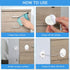8 Pieces Refrigerator Lock with 10 Keys, Fridge Lock, Freezer Door Lock and Child Safety Cabinet Locks with Strong Adhesive (White)...