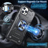 Anqrp Designed for iPhone 12 & iPhone 12 Pro Case, Military Grade Protective Phone Case Cover with Enhanced Metal Ring Kickstand [Support Magnet M...