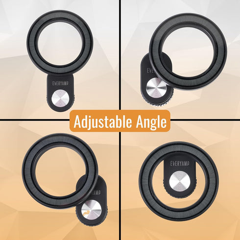 Magnetic Phone Mount for 17mm Ball Mounts - Adjustable Height and Angle - Works with Magsafe and Qi2-Compatible Devices and Cases - PopSocket Comp...