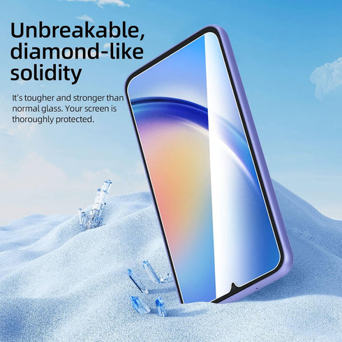 NEW'C Pack of 3 Tempered Protective Glass for Samsung Galaxy A34 5G, Scratch-Free, 9H Hardness, HD Screen Protector, 0.33 mm Ultra Clear, Ultra Re...