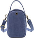 Vintage Embroidered Canvas Small Flip Crossbody Bag Cell Phone Pouch for Women Wristlet Wallet Bag Coin Purse...
