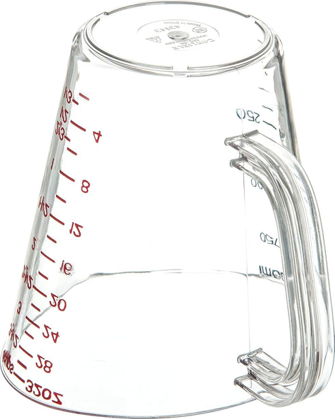 Carlisle FoodService Products 4314307 Commercial Plastic Measuring Cup, 1 Quart, Clear...
