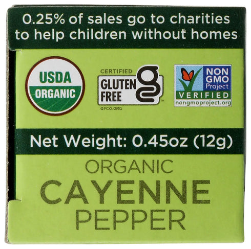 Spicely Organic Cayenne Pepper Powder (0.45 OZ ecoBox)...