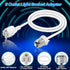 3 Outlet Light Socket Adapter, Convert E26/E27 Bulb Socket to 3 Prong Outlet with Extension Cord, Flexible Light Socket Converter Suitable for Ind...