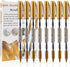 MYARTOOL Metallic Marker Pens, Gold Metallic Permanent Markers for Artist Illustration, Crafts, Gift Card Making, Scrapbooking, Fabric, DIY Photo ...