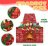 TaoBary Christmas Cardboard Fireplace 35.4 x 38.6 Inch Red Brick Bulletin Board Decoration Christmas Holiday Hearth Bulletin Board with 16.4 ft PV...
