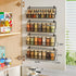 X-cosrack 4 Pack Spice Rack Wall Mount, Upgraded Connectable Seasoning Organizer for Space-Saving, Hanging Spice Storage for Cabinet/Pantry Door (...