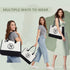 BeeGreen Monogram Initial Canvas Bag with Inner Zipper Pocket Embroidery Personalized Tote for Mom Teacher Friend...
