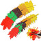 150PCS Fall Maple Leaves Cutouts with 210PCS Glue Points,Multicolor Glitter Paper Cardboard Maple Leaf Paper Cutting Autumn Maple Leaf Confetti fo...