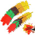 150PCS Fall Maple Leaves Cutouts with 210PCS Glue Points,Multicolor Glitter Paper Cardboard Maple Leaf Paper Cutting Autumn Maple Leaf Confetti fo...