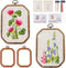 Spritewelry 2 Sets Embroidery Kit for Beginners Art Craft Handy Sewing Embroidery Practice Kit with Instructions Embroidery Clothes with Pattern, ...
