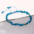 Blue Apatite Evil Eye Anklet Bracelets for Women Tumbled Chip Beach Foot Anklet Amulet Protection Reiki Crystals...