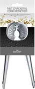 3 in 1 Deluxe Nutcracker/Champagne Cork Remover/Screw-Top Bottle Opener, Metal...
