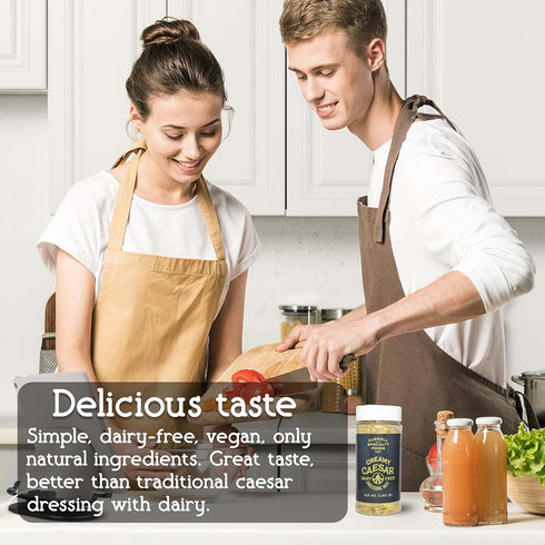 Dairy Free Creamy Caesar Dressing Mix by Farrell Specialty Foods – Dairy, Egg, Soy, Nut, & Sugar Free – Delicious Salad Dressing & Seasoning (Vega...