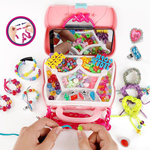 YouCute Bracelet Making Kit Toys Ages 6 7 8 9 10 11 12 Year Old Girl Birthday Gifts Ideas Present Kids Travel Activity Crafts Arts Kit Crafts Stri...