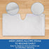 Replacement Microfiber Steam Mop pad Cleaning Pads for Shark Steam Pocket Mop S3500 Series S3550 S3501 S3601 S3601D S3901 S3801 S3801CO, White, S3...