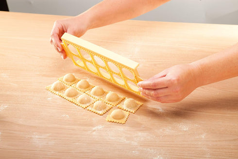 Tescoma 630875.00 Ravioli Maker Mold For 10 round Ravioli, ravioli cutter, ravioli press, ravioli stamp...