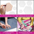 Hexagon Quilting Template Set - 4", 3", 2", 1" Sizes with 1/4" Seam Allowance - Durable Acrylic Templates for Quilting, Patchwork, Crafting, & Sew...