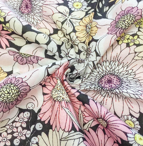 Cotton Fabric Colorful Design The Yard for Quilting, Sewing DIY, Craft Projects & More(1Yard, Pattern5028)...