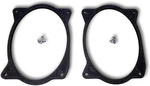 1 Pair - 6x9 6"x9" Rear Deck Speaker Adapters Compatible with 2002-2011 Camry & 2003-2013 Corolla - SPKBRK002...