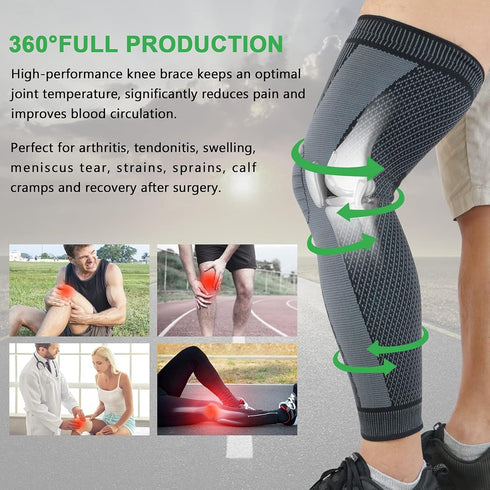 beister Full Leg Sleeve, Knee Braces for Knee Pain Women & Men, Knee Compression Sleeves, Knee Support for Meniscus Tear, ACL, Arthritis, Joint Pa...