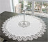 Linens, Art and Things European White Lace on Ivory Table Topper, Small Tablecloth (33 Inch Round)...